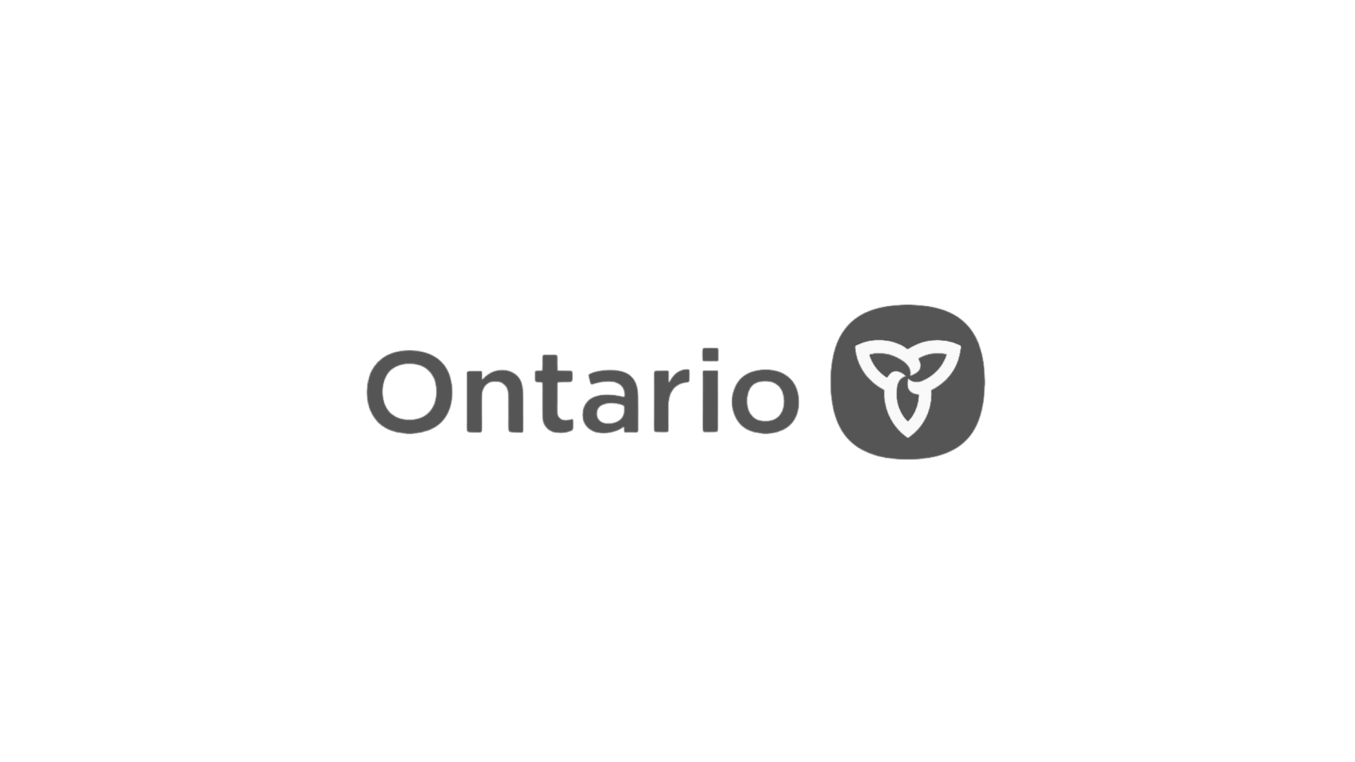 Timmins Care The image shows the word "Ontario" in gray text accompanied by a gray icon featuring a stylized trillium flower. Cochrane District Social Services Administration Board