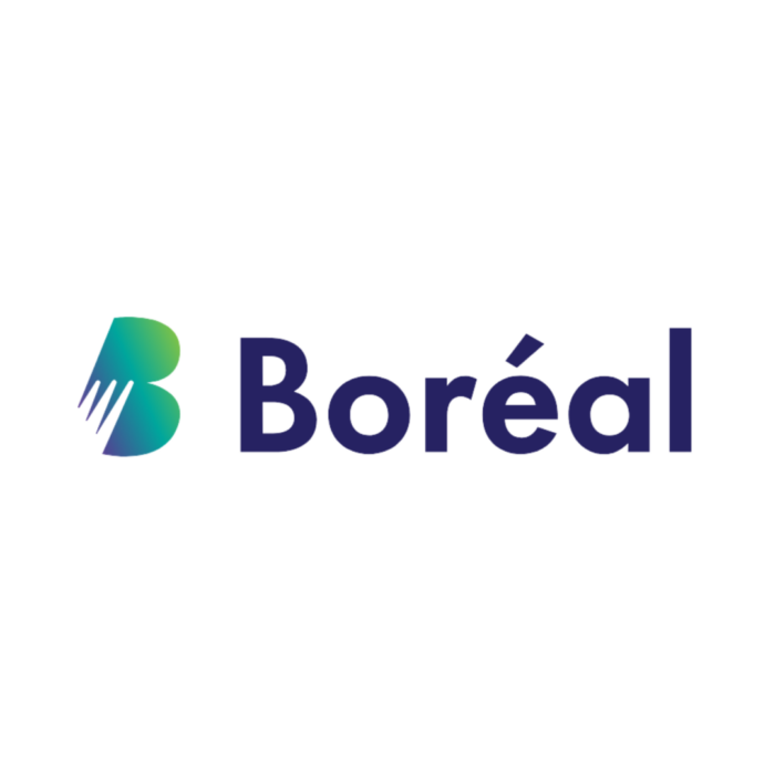 Timmins Care Boréal logo featuring a stylized uppercase "B" in green and blue gradients, with "Boréal" written in dark blue beside it. Cochrane District Social Services Administration Board