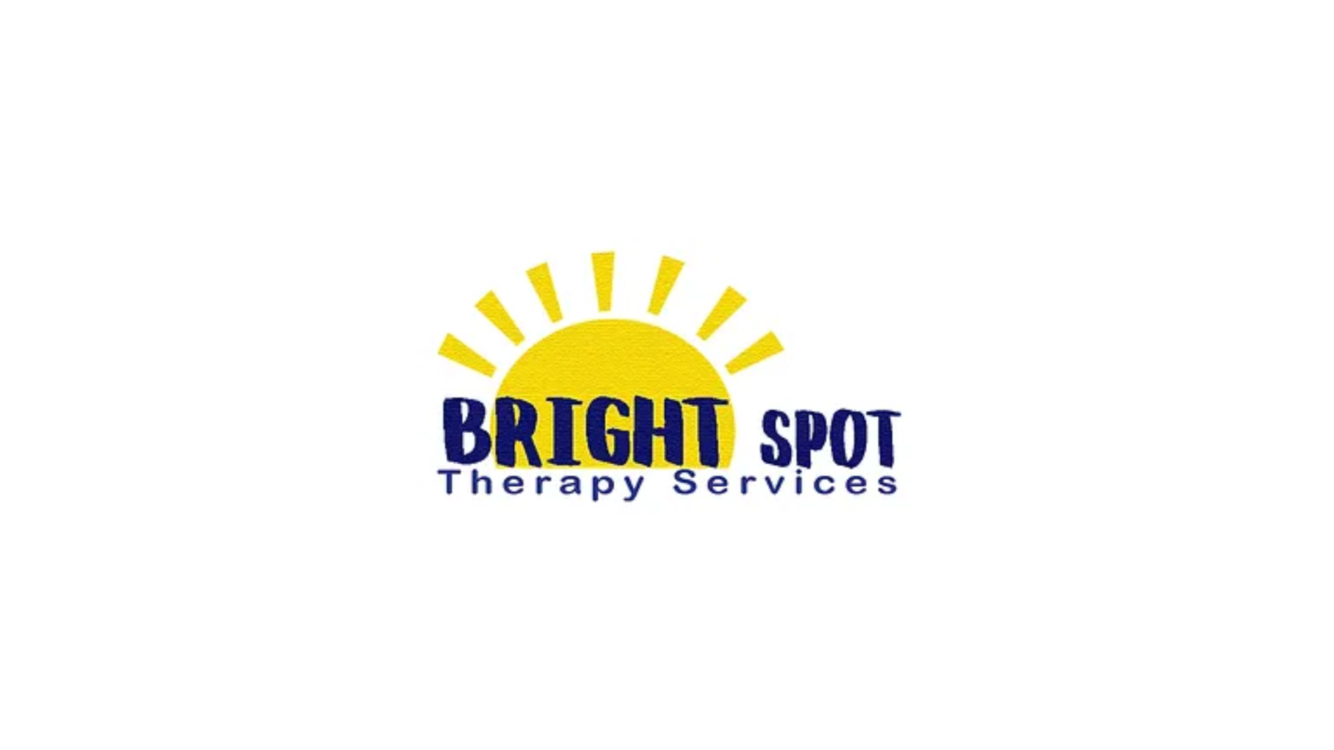 Timmins Care Logo of Bright Spot Therapy Services depicting a yellow sun with rays above the company name in blue text on a white background. Cochrane District Social Services Administration Board