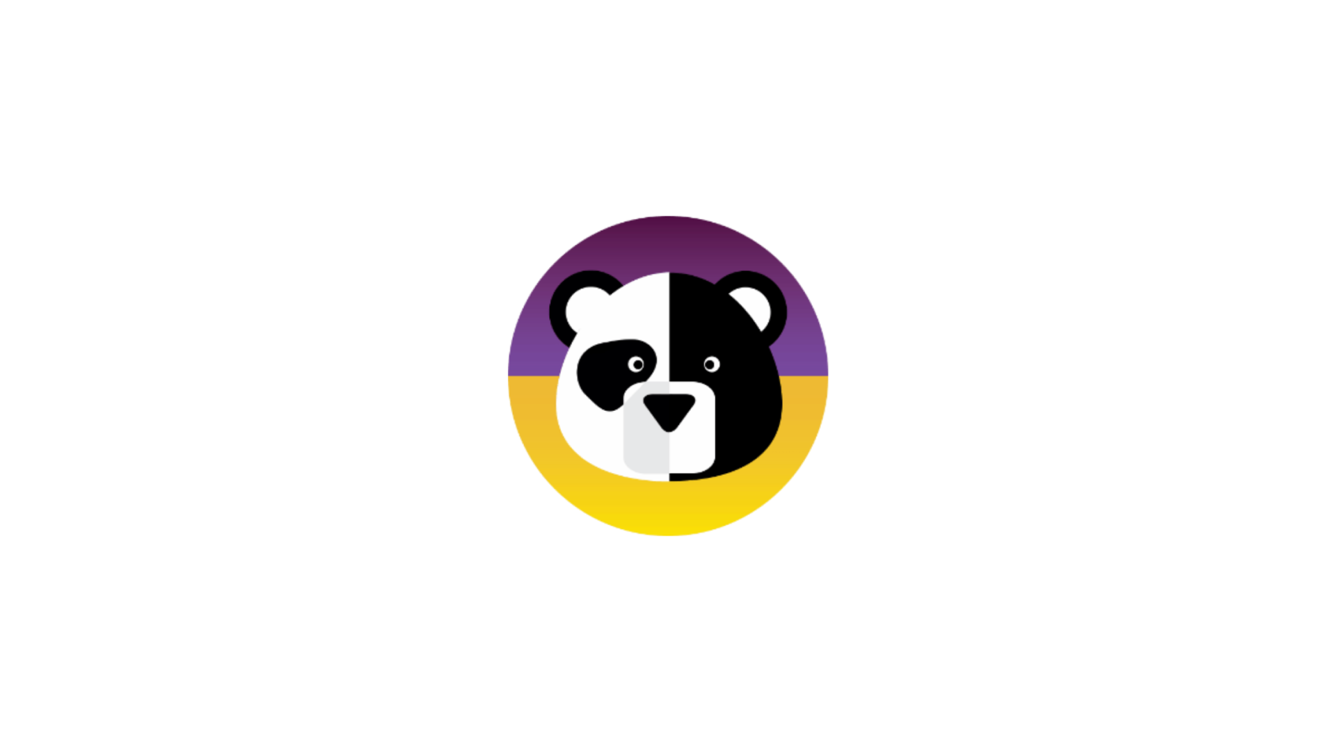 Timmins Care A circular logo featuring a stylized panda face divided into black and white halves, with a purple upper background and a yellow lower background. Cochrane District Social Services Administration Board