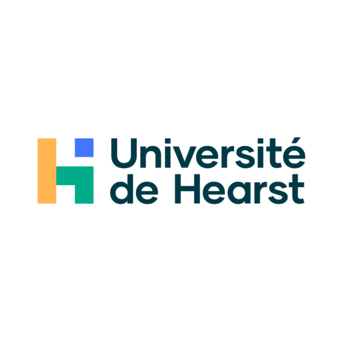 Timmins Care Logo of Université de Hearst featuring abstract shapes in green, blue, and yellow alongside the text "Université de Hearst" in dark green. Cochrane District Social Services Administration Board